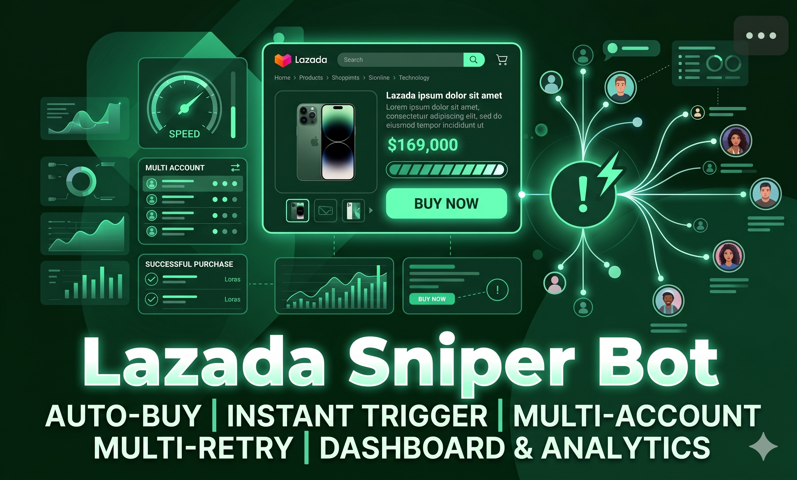 Lazada Auto-Purchase Sniper Bot